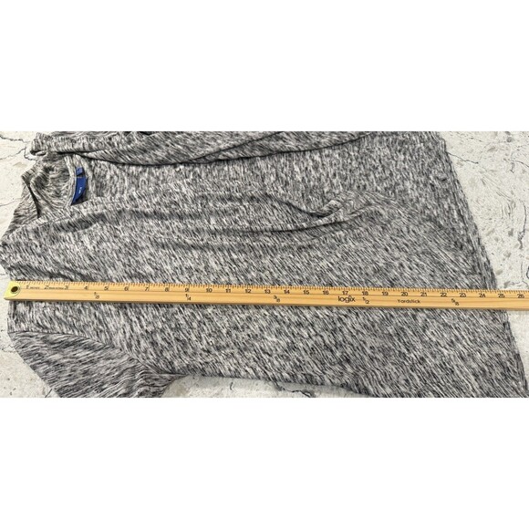 Apt. 9 Open Front Cardigan Womens Size Large Black White Lightweight Long Sleeve - Picture 6 of 7